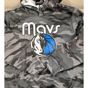 Dallas Mavericks Youth Small Hoodie Camo NBA Boys Fleece Sweatshirt Gray